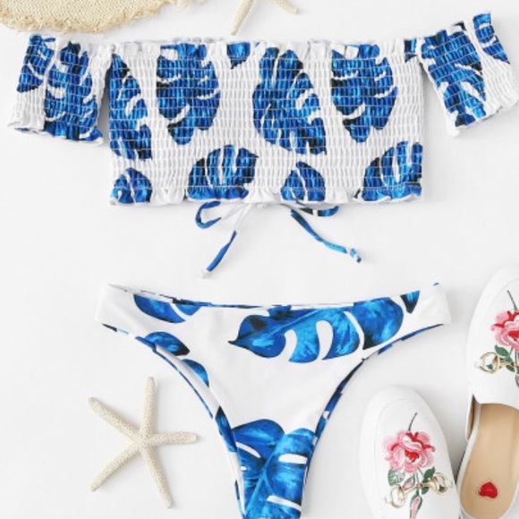 Floral Strapless Bikini - Picture 3 of 8